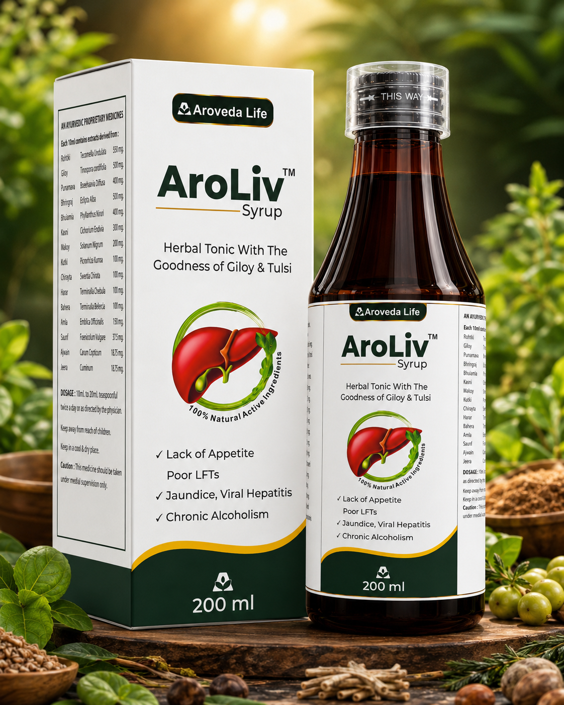 AroLiv Syrup | Ayurvedic Liver Wellness | 200ml