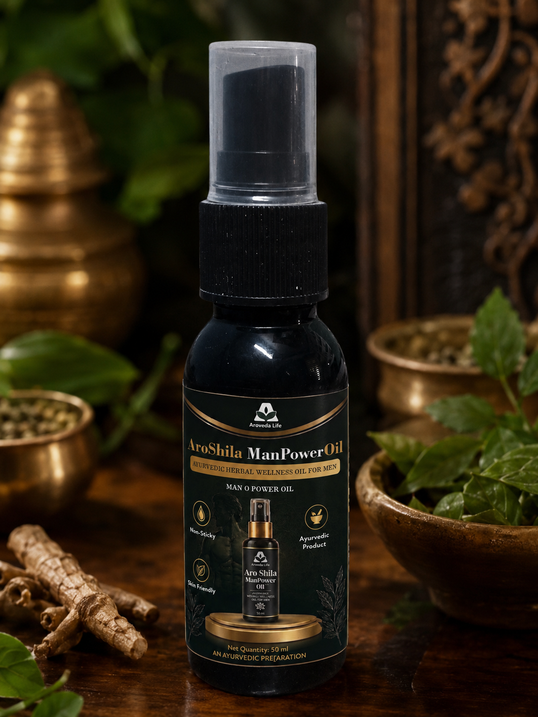 AroShila ManPower™ Oil – Men’s Wellness | 50 ml