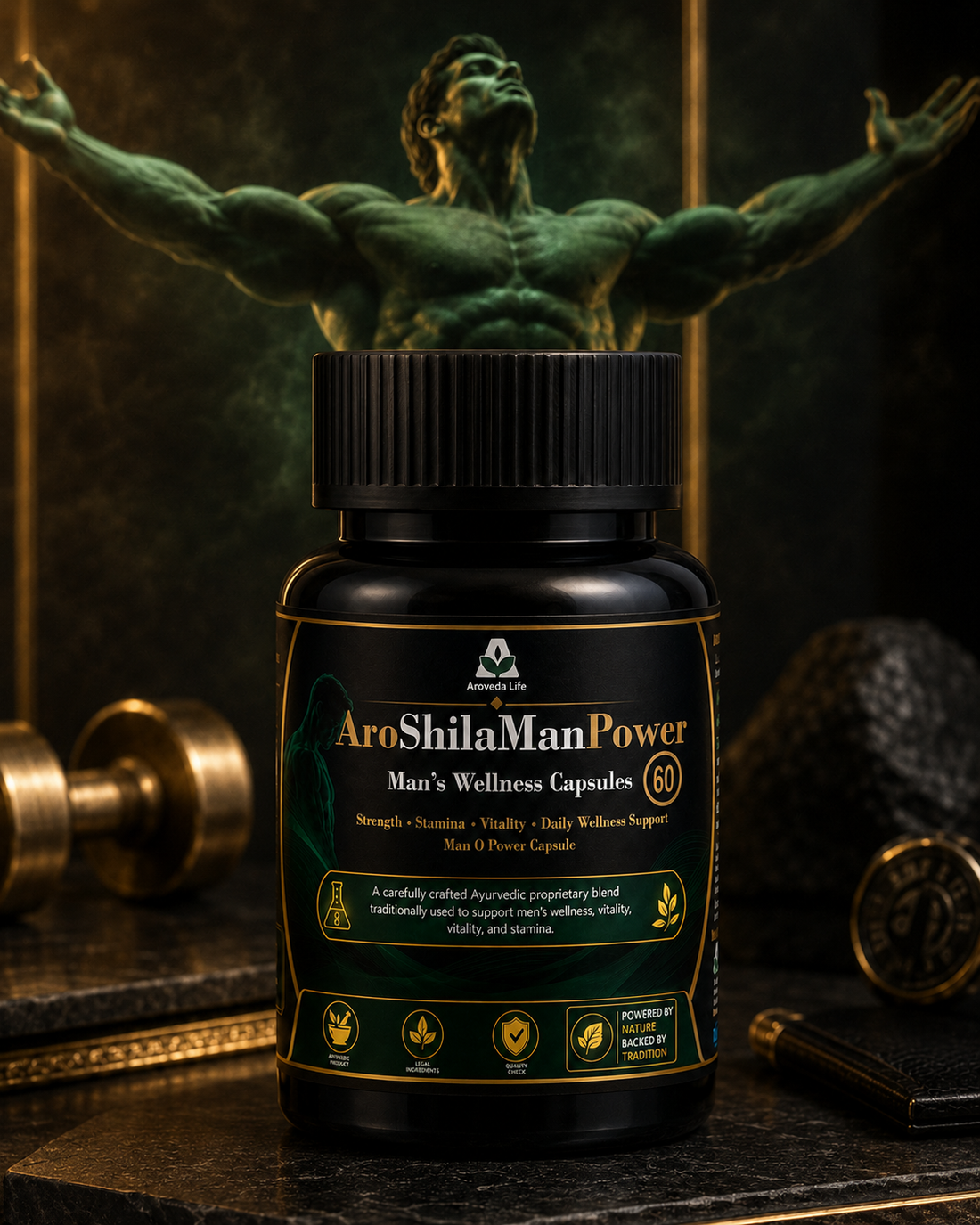 AroShila ManPower™ Capsule – Men’s Wellness | 60 Capsules