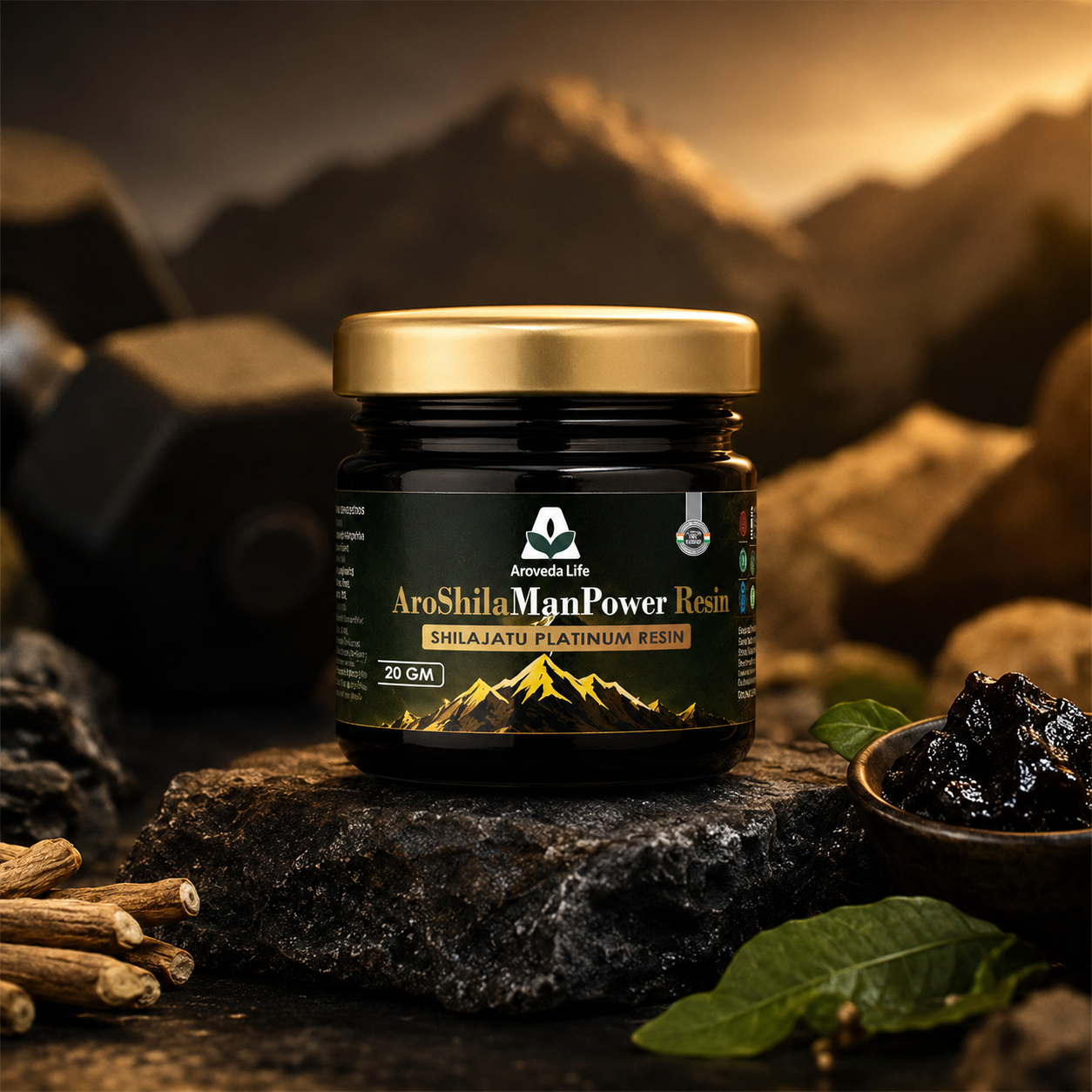 AroShila ManPower™ Resin – Men’s Wellness | 20gm