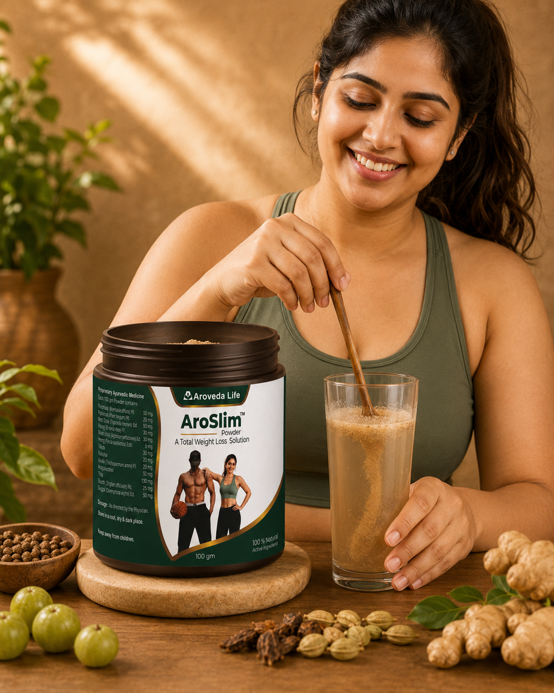 AroSlim™ Weight Loss Powder | Weight Management & Digestive Support 100gm Powder