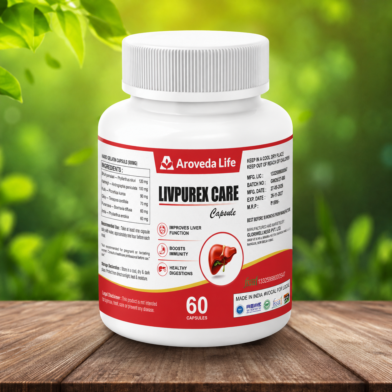 Liver Care | Liv Purex Care | 60 Capsules